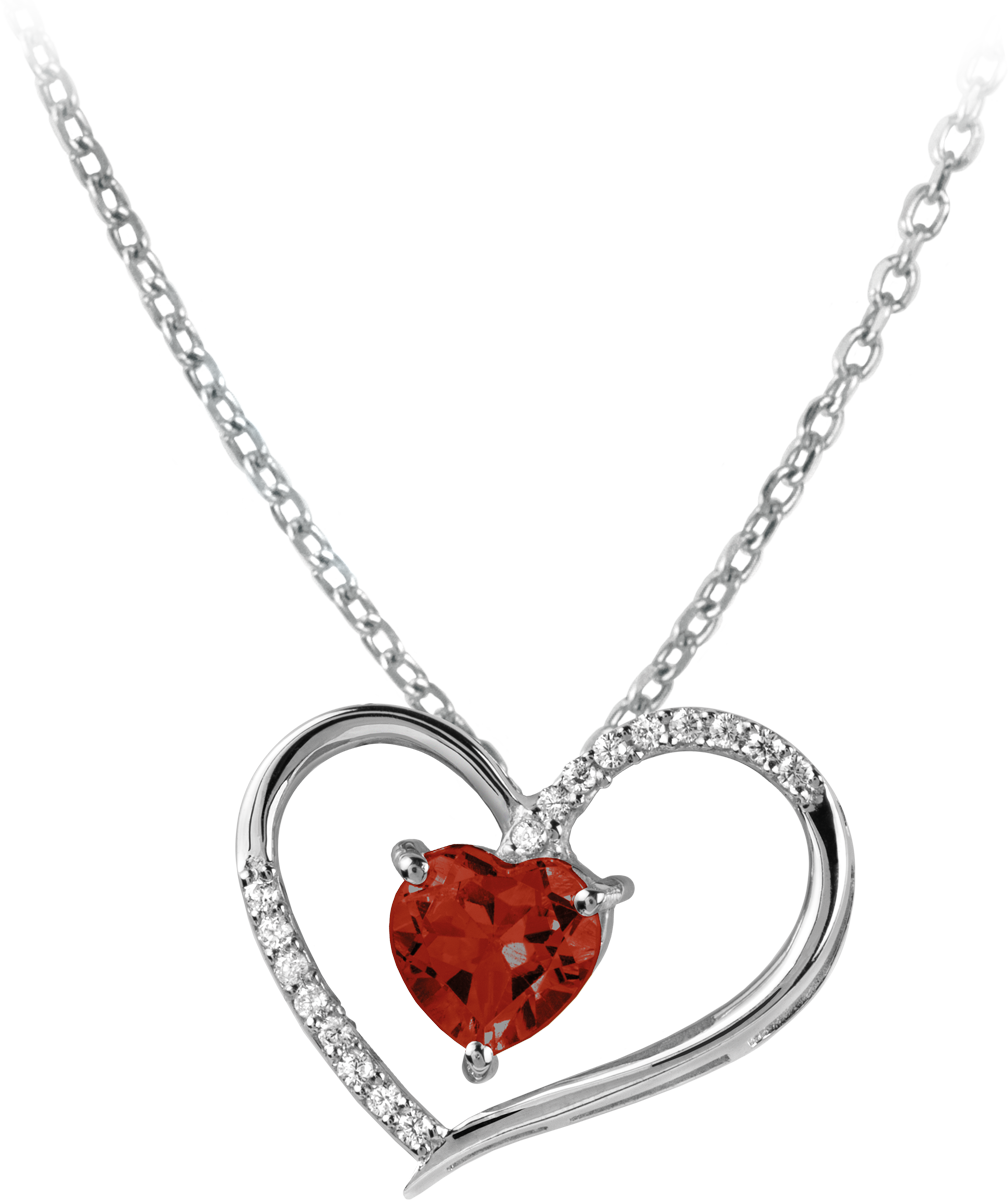 Necklace Sterling Silver With Topaz