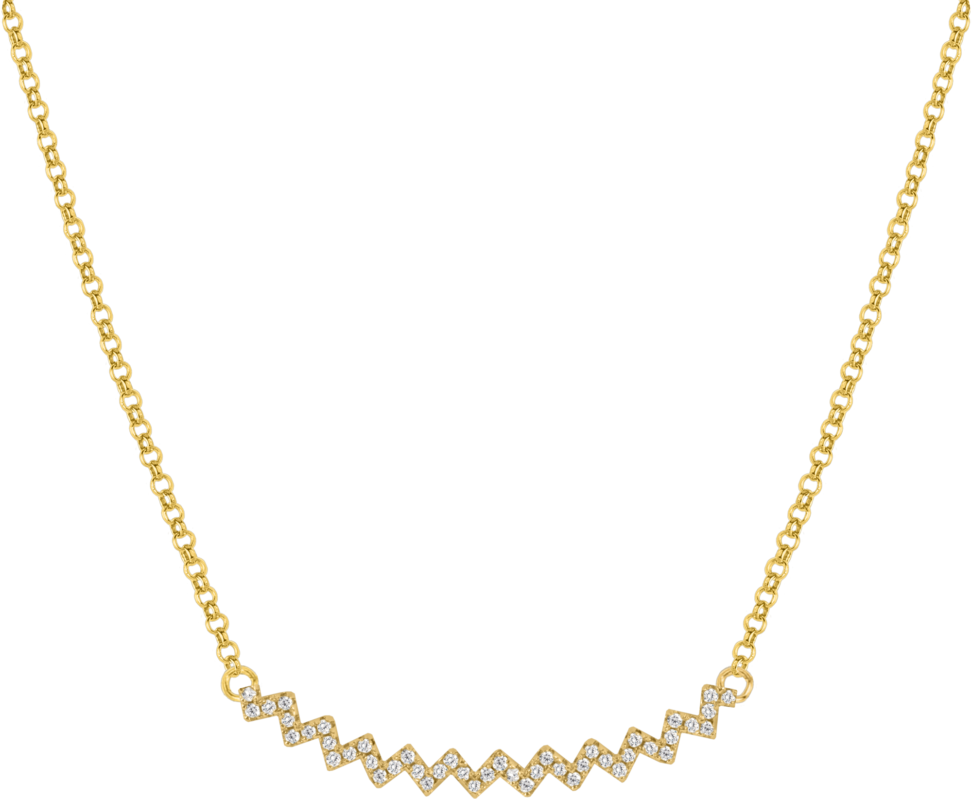 Necklace Sterlingsilver goldplated with Topazes