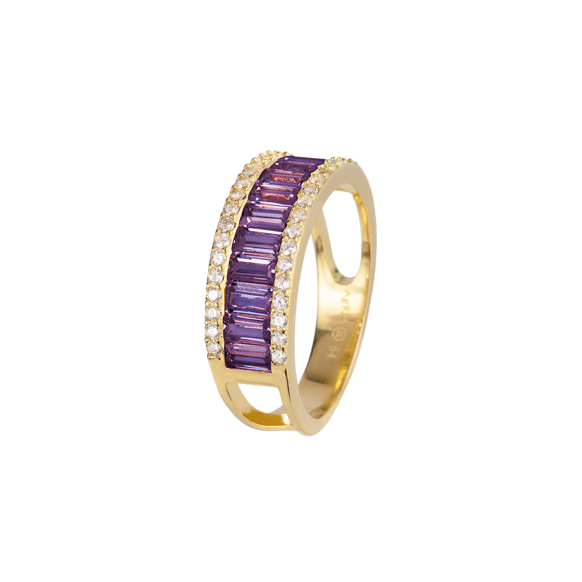 Ring Sterlingsilber vergoldet mit Topasen
