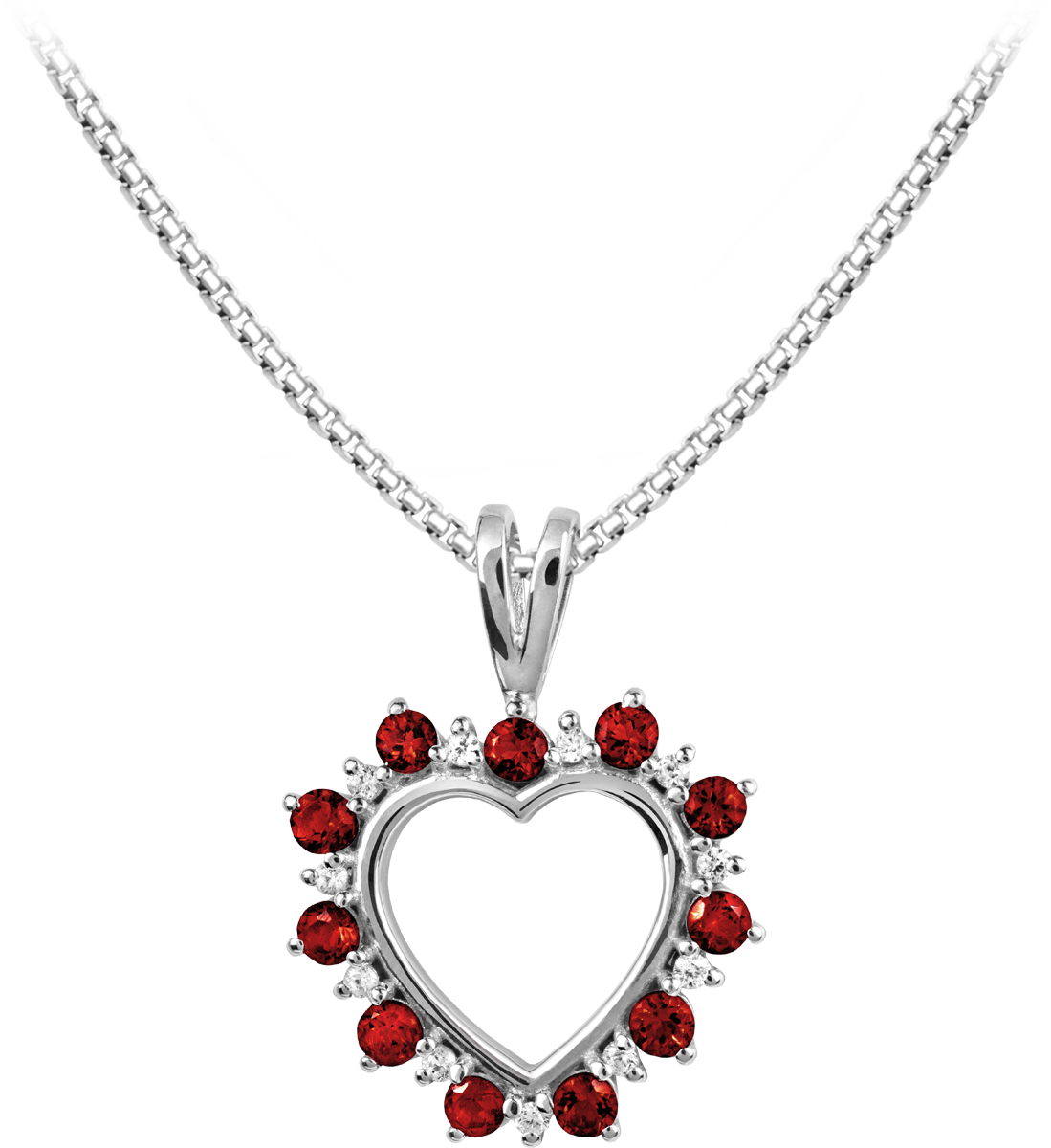 Kette Sterlingsilber mit Garnet
