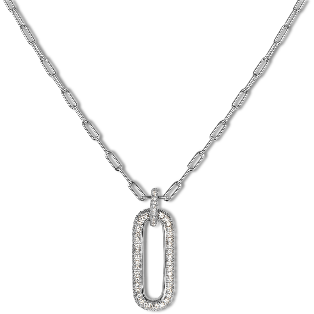 Necklace Sterlingsilver with Topazes