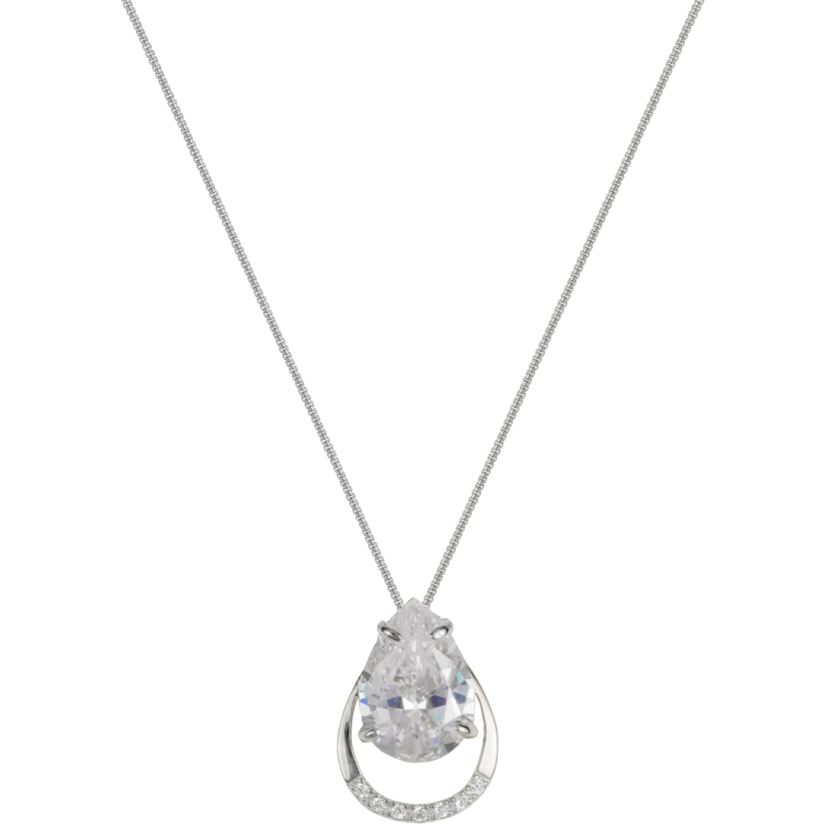 Necklace Sterling Silver with Topaz