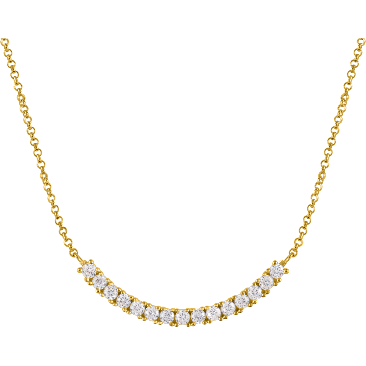 Kette Sterlingsilber vergoldet mit Topasen