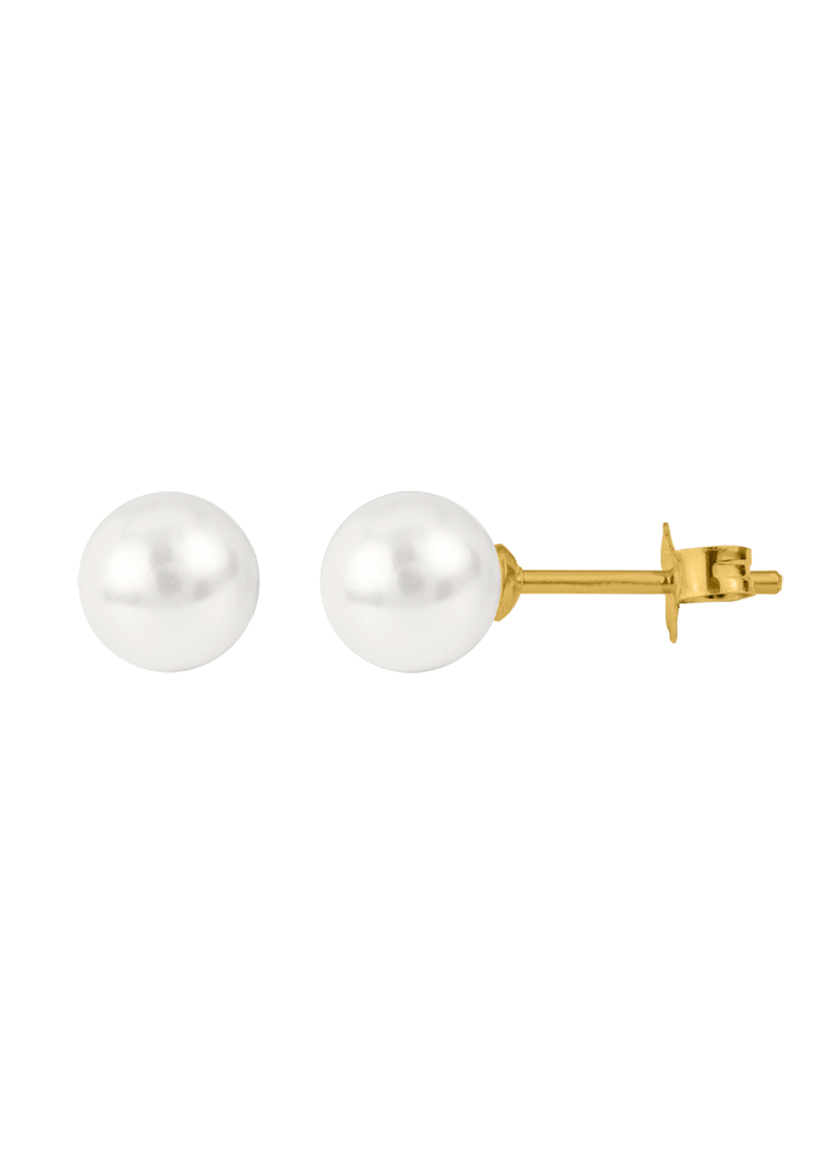 Ohrstecker Sterlingsilber vergoldet mit Perle