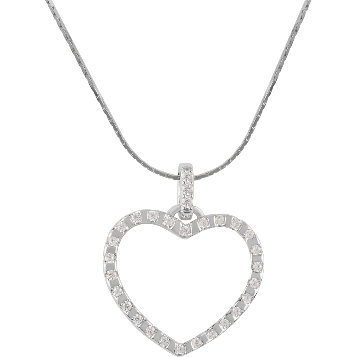 Necklace "Heart" Sterlingsilver with Topazes