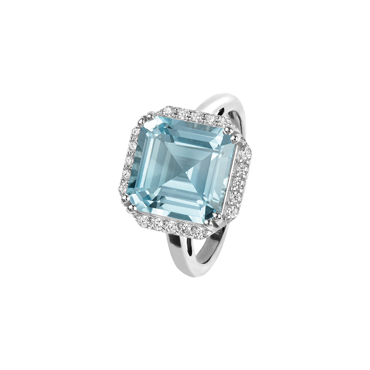 Ring Sterlingsilber mit Sky Blue Topas