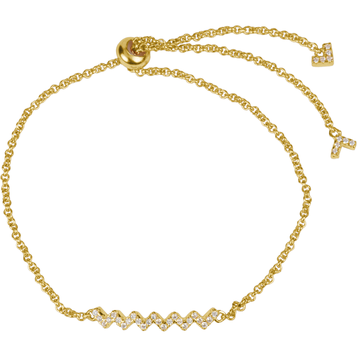 Bracelet Sterling Silver goldplated with Topazes