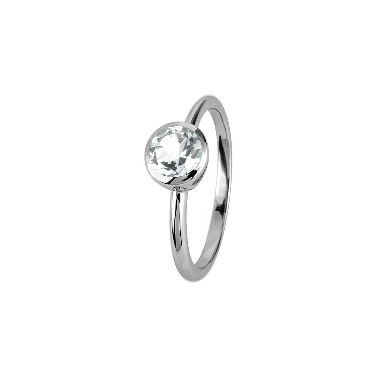 Ring Sterlingsilber mit White Topaz
