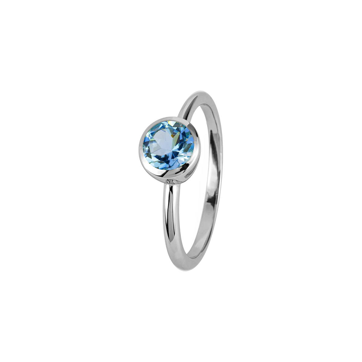 Ring Sterlingsilber mit blauem Topas